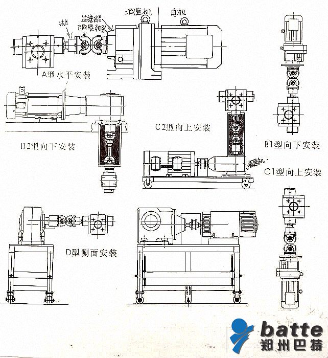 熔體泵安裝示意圖